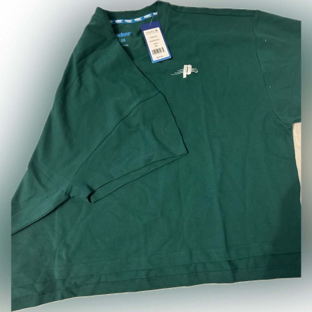 Prince pickleball Dark Green women’s Short Sleeve Tee XXL NWT